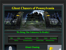 Tablet Screenshot of ghostchasersofpa.com